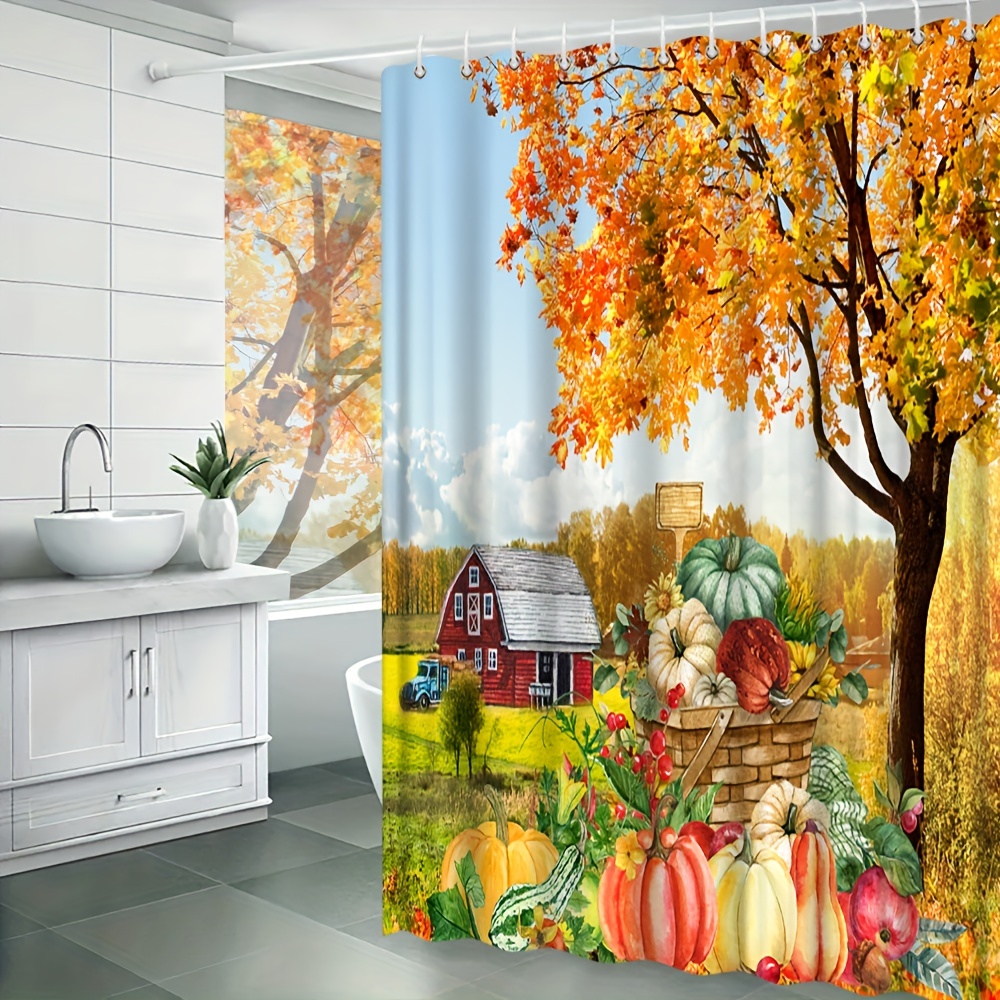 Shower Curtain Retro Shower Curtain for Bathroom 