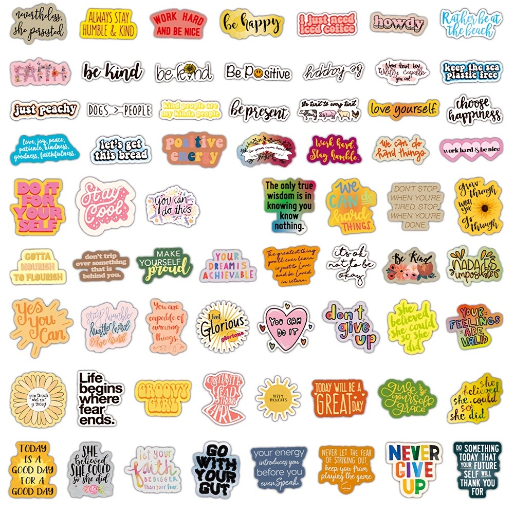 Motivational Sticker Inspirational Words Stickers For Teens - Temu