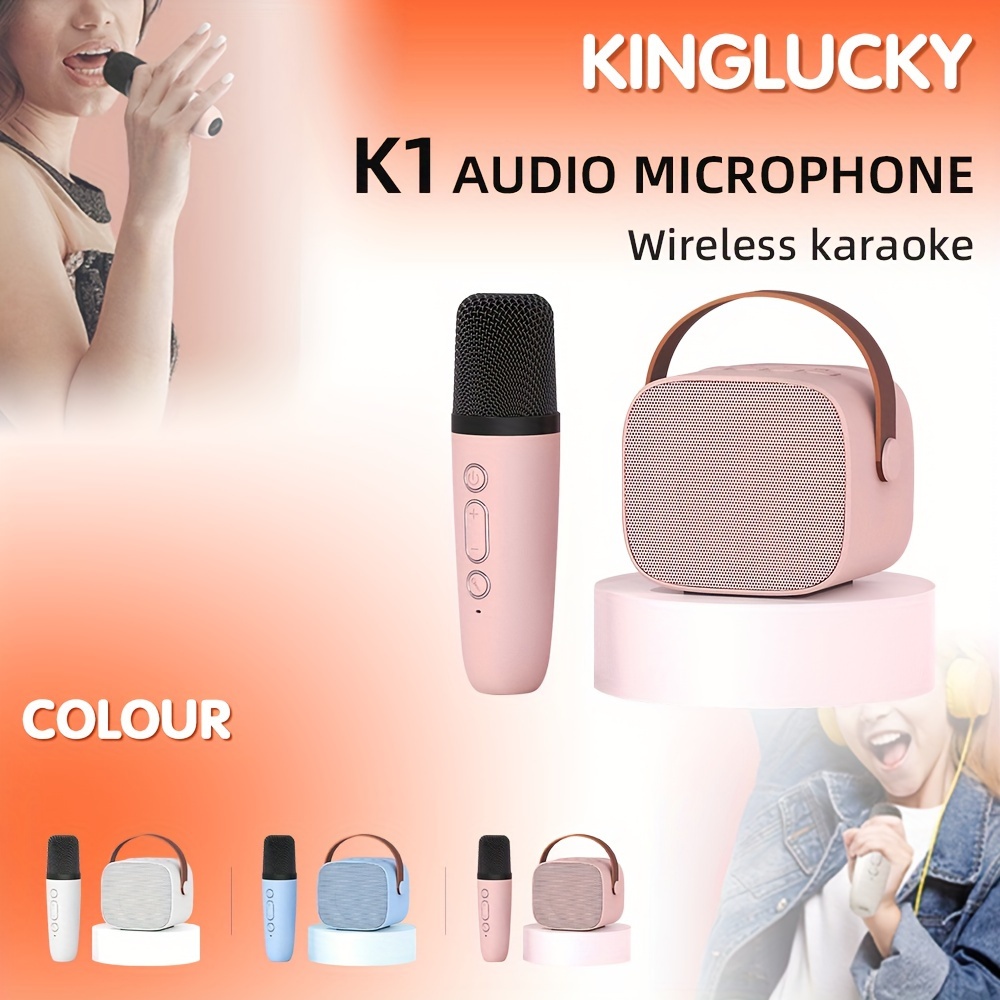 K1 Mini Karaoke Machine With 1 Wireless Microphone Portable - Temu