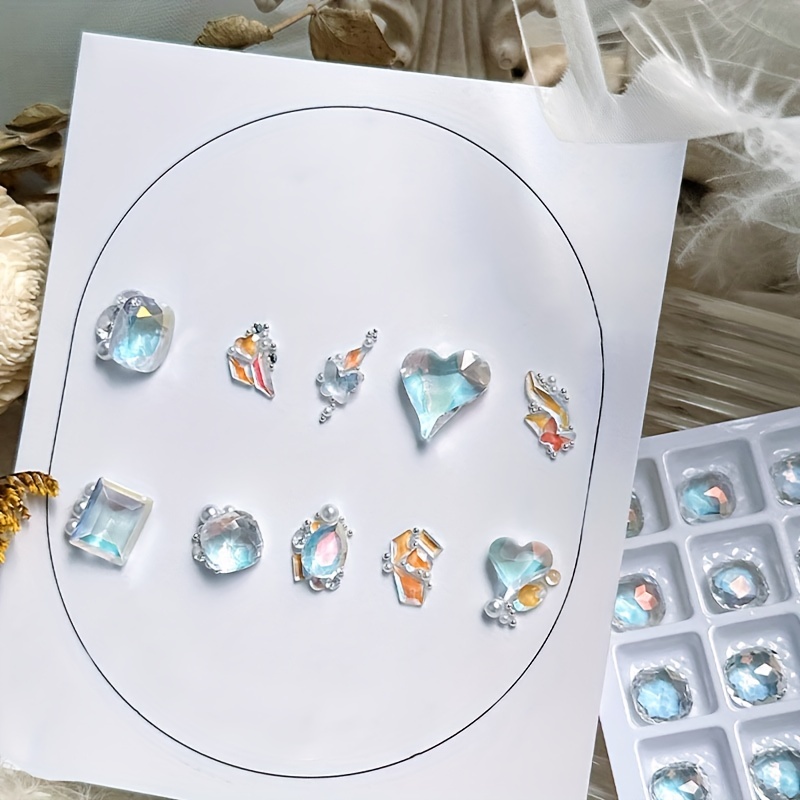 Mixed Glass Crystal Rhinestones for Nail Art DIY Crafts