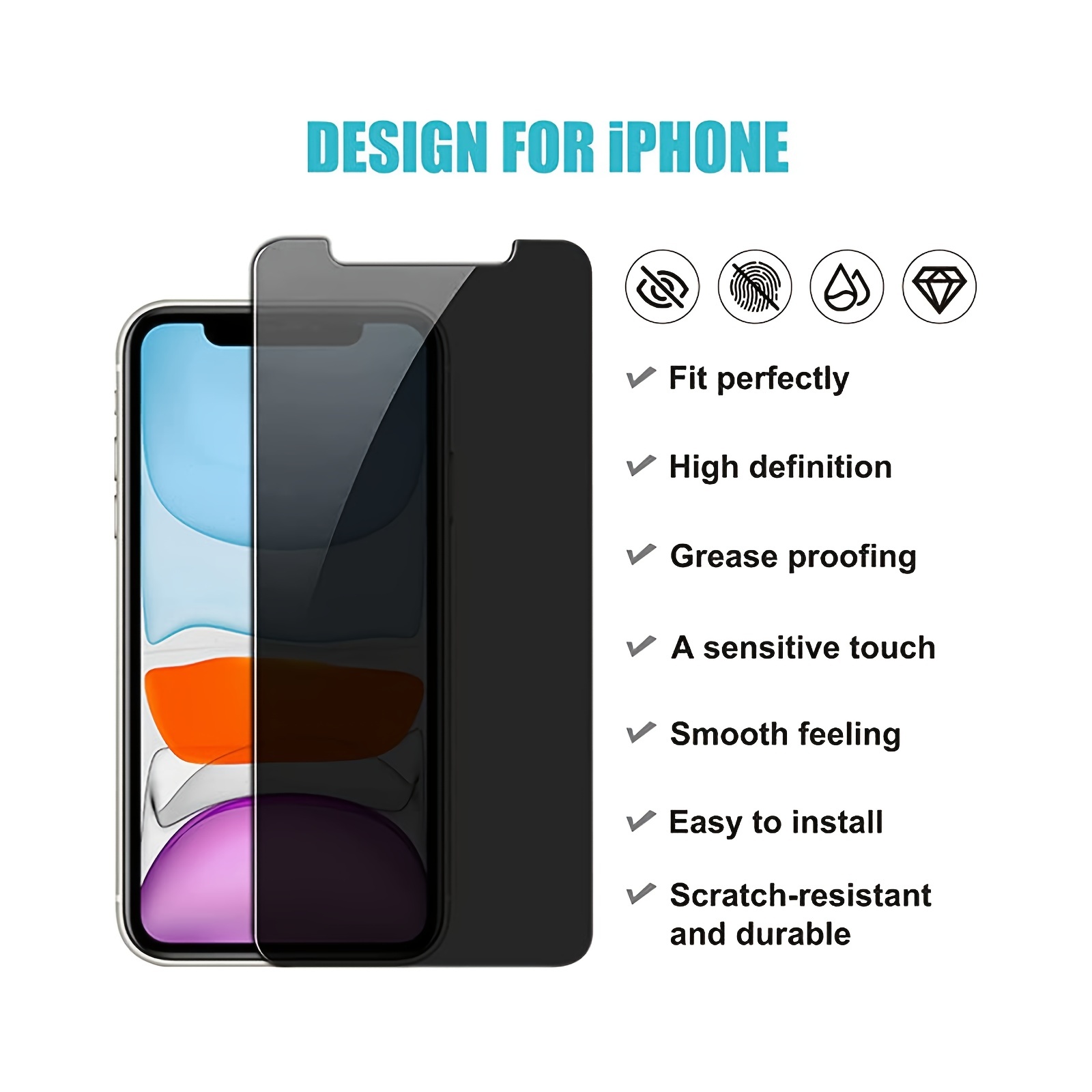 Acheter Protecteur d'écran en verre trempé pour iPhone XR Dureté 9H 