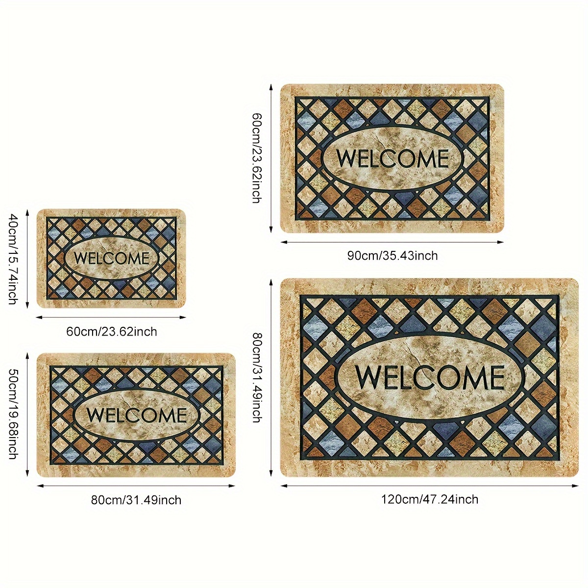 Dirt Resistant Welcome Doormat, Washable Low Pile Indoor Outdoor Entrance  Mat, Non-slip Absorbent Bath Mat, Rv Mat, Farmhouse Funny Kitchen Rugs,  Suitable For Bathroom Kitchen Balcony Patio Carpet, Home Decor, Room Decor 