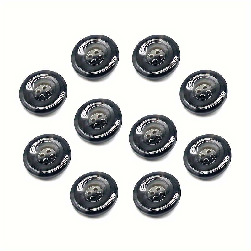 Resin Buttons Pattern Buttons Black Buttons Brown Buttons - Temu