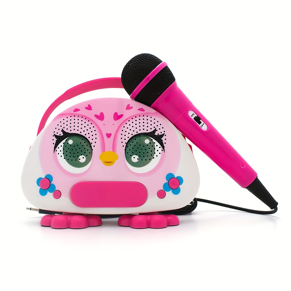 Kids Karaoke Machine With 2 Microphones For Girls - Temu