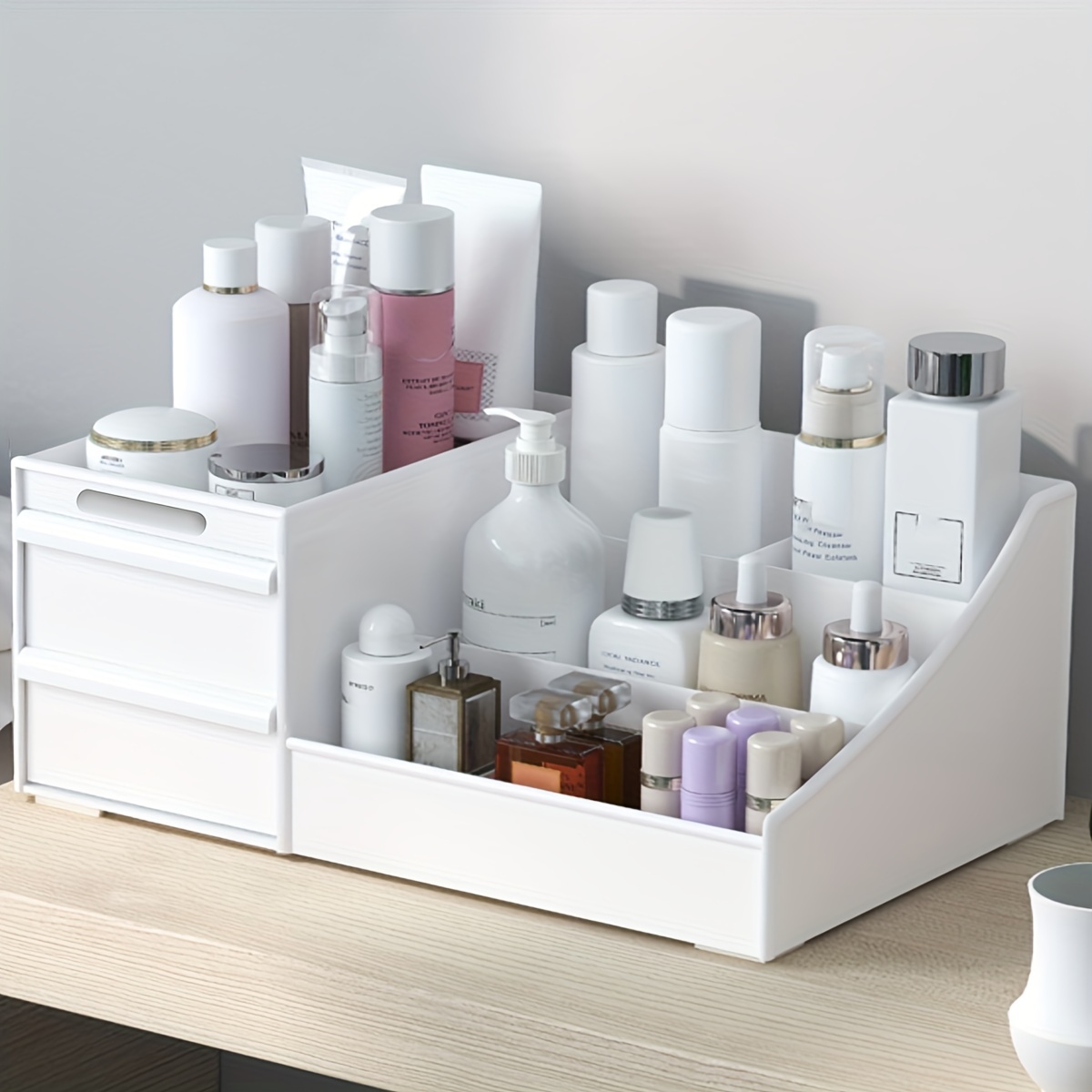 Weidace Bathroom Counter Organizer Countertop Shelf, Skincare Organizer  Perfume Holder for Dresser, Bathroom Countertop Tray for Cosmetic, Skin  Care
