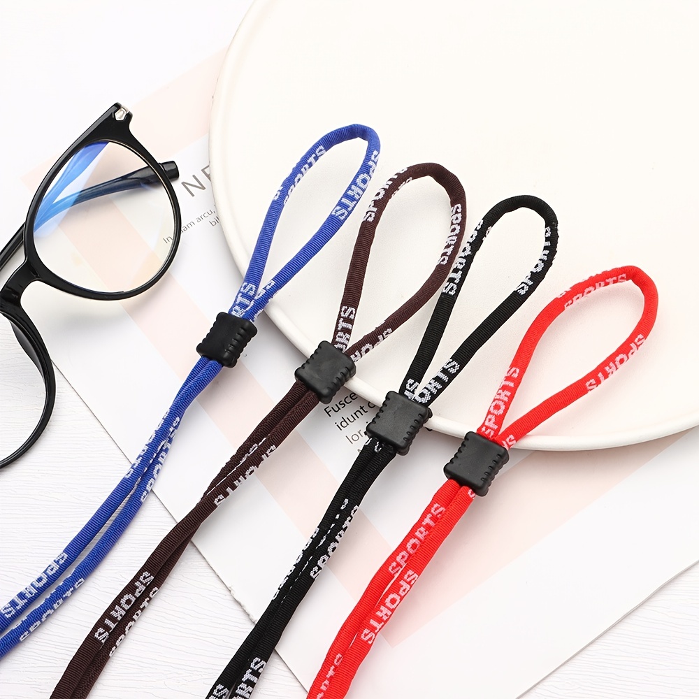 Oolvs Adjustable Sport Sunglasses Strap Eyeglass Cord Lanyard Eyeglass  Holder Nylon Rope Myopia Glasses Neck Elastic String Chain Silicone Anti  Slip Holder - Jewelry & Accessories - Temu