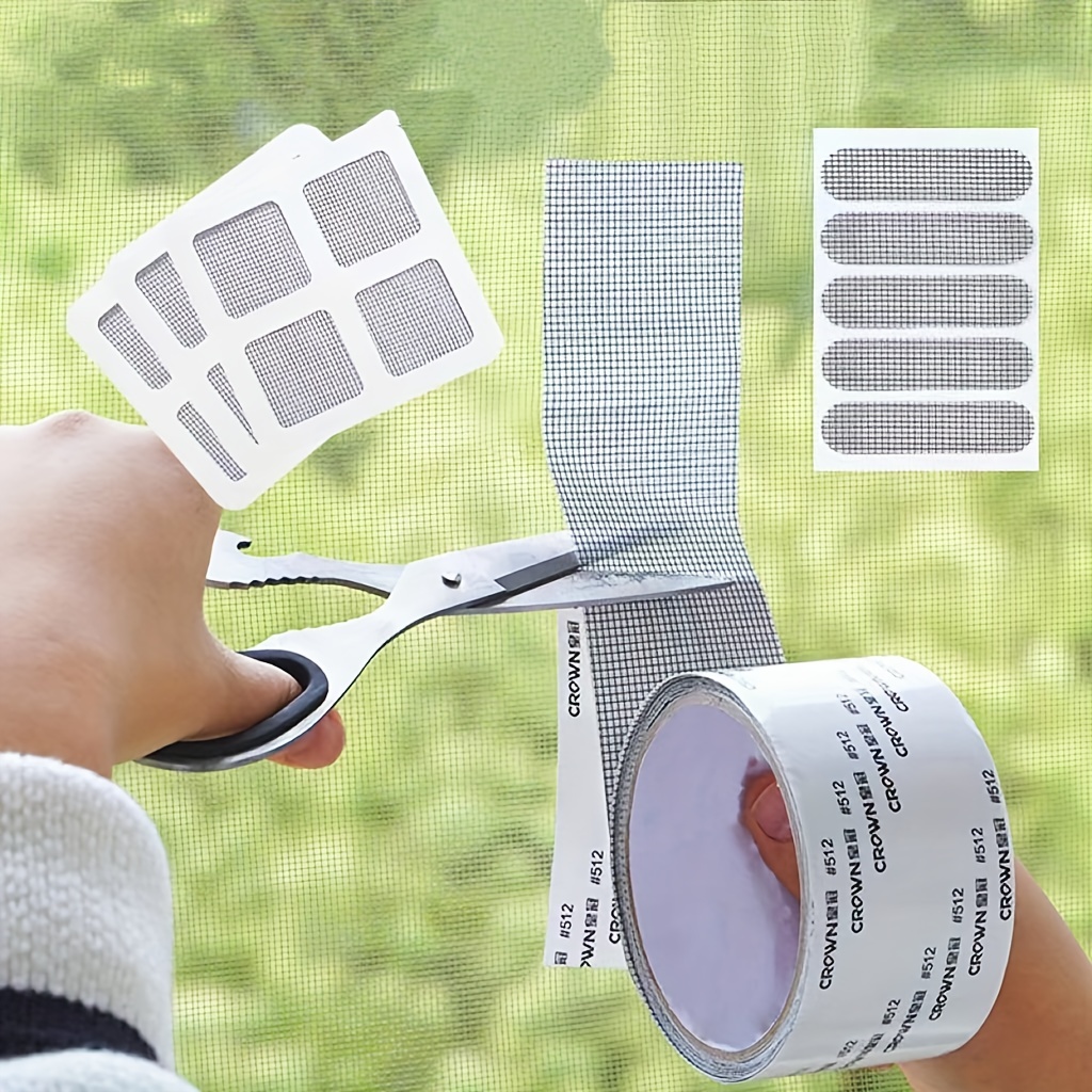 5pcs Window Screen Repair Tape, Self-Adhesive Screen Patch Tape For  Covering Up Door And Window Screen Hole