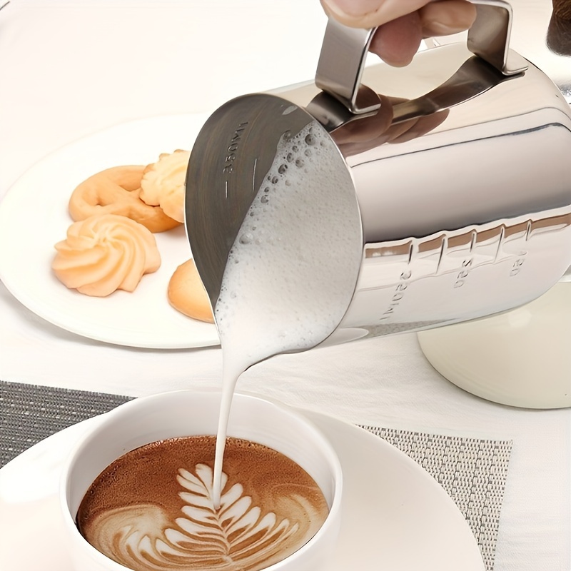304 Stainless Steel Coffee Extraction Cup With Scale, Small Milk Ounce  Making Cup Espresso Measuring Cup