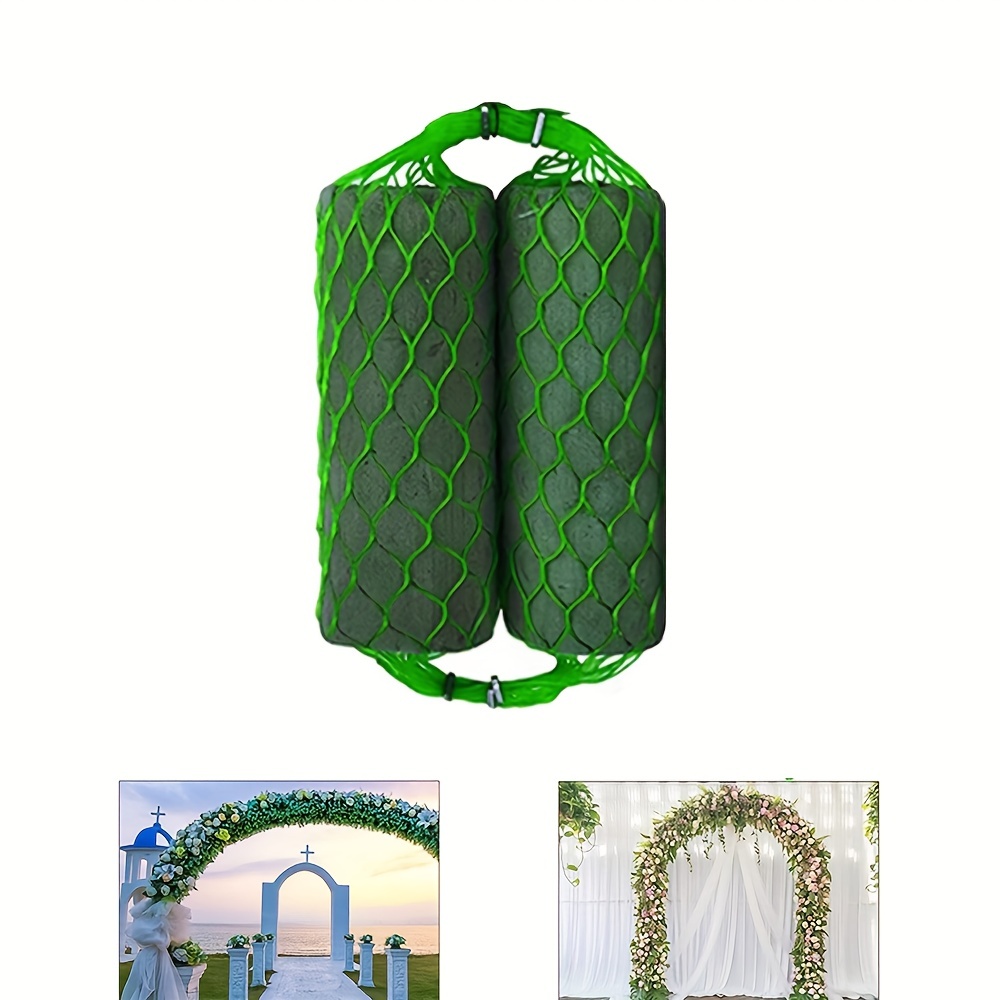 Seco Floral Espuma Ladrillo, 6.89 Pies Flor Barro Esponja Bloque para Boda  Vacaciones Decoración Arco Puerta Flor Guirnalda Arreglo Material, Verde  Unique Bargains espuma de flores