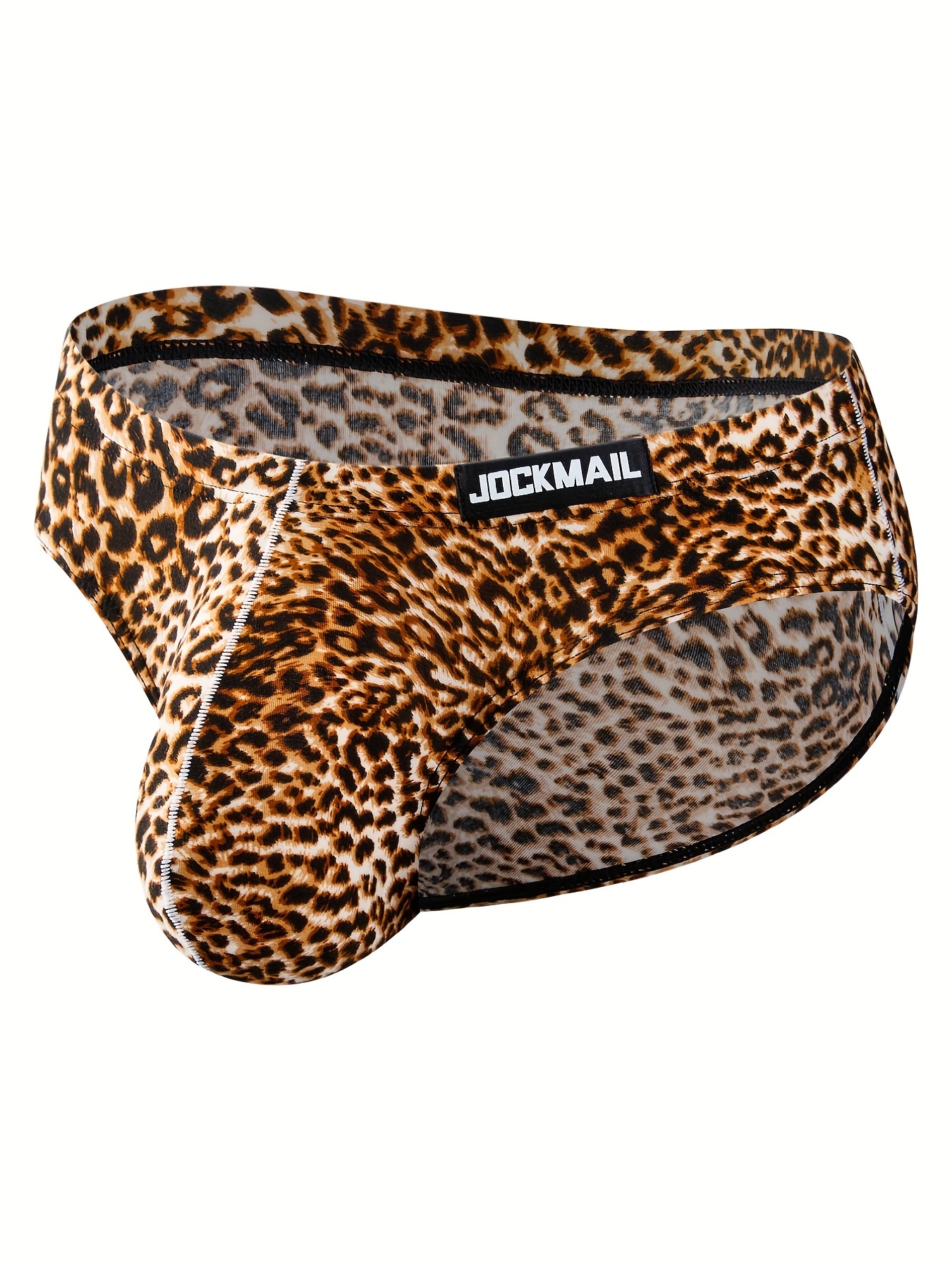 Men's Underwear Sexy Leopard Snake Pattern Pouch U Convex - Temu