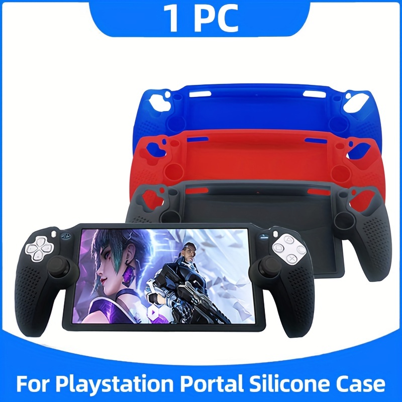 Protector Cover Silicone Case Compatible with PS5 Portal Remote  Player,Anti-Scratch Protective Skin for Playstation Portal Handheld  Console-White