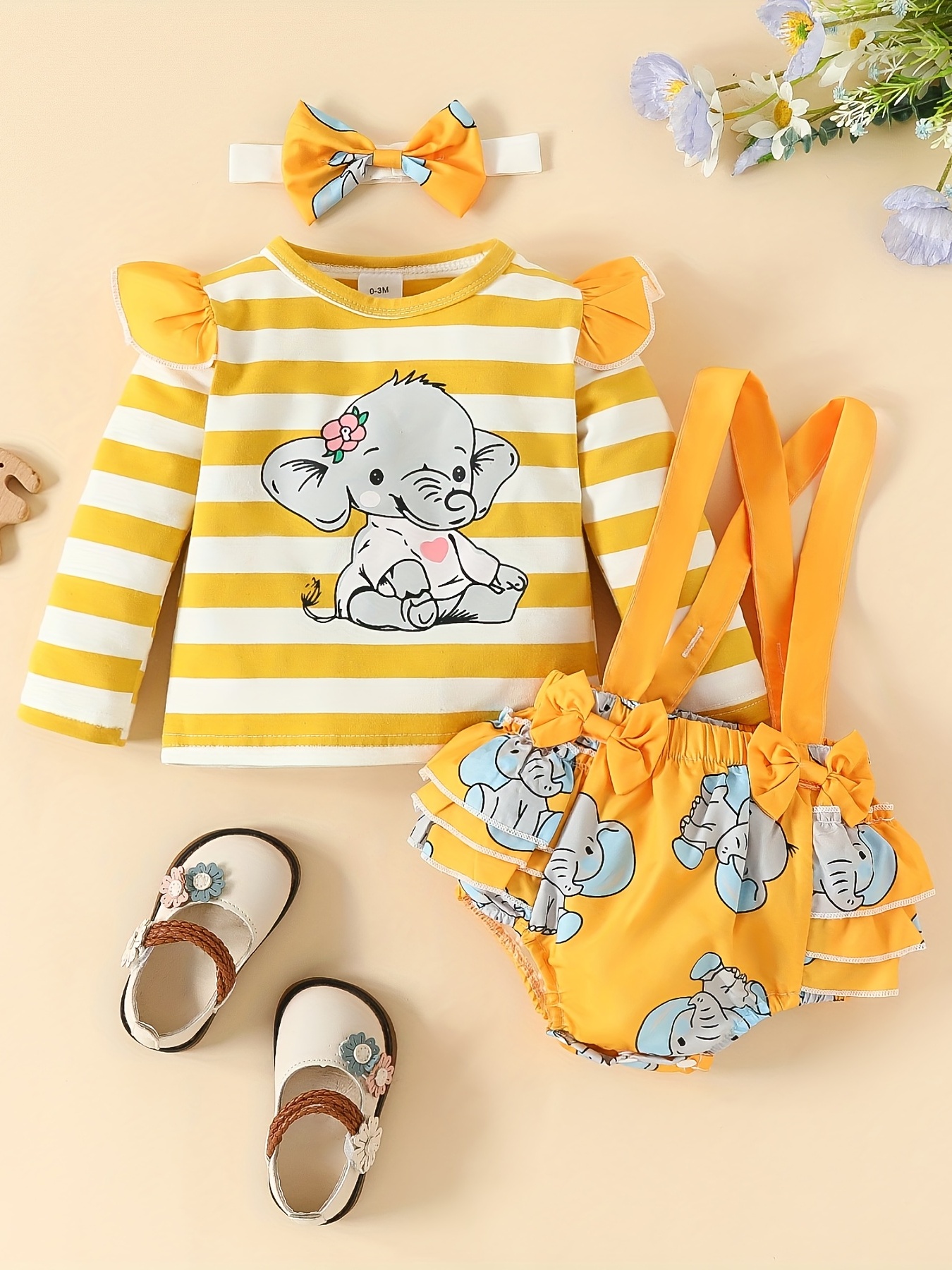 jenters søte elefant tegneserie langermet t skjorte med - Temu Norway, image size:800x1067