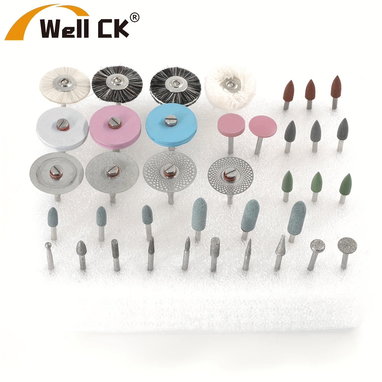 10PCS/Box WELLCK Dental Lab HP Polishing Kit WK01 Acryl / Resin