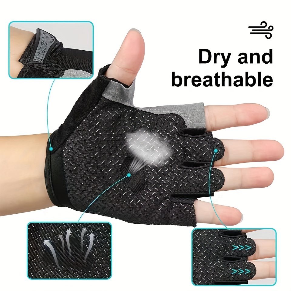 Guantes de ciclismo ligeros ajustables: guantes táctiles para bicicleta,  guantes deportivos antideslizantes, transpirables para dedos de montaña  Inevent OD010784-02