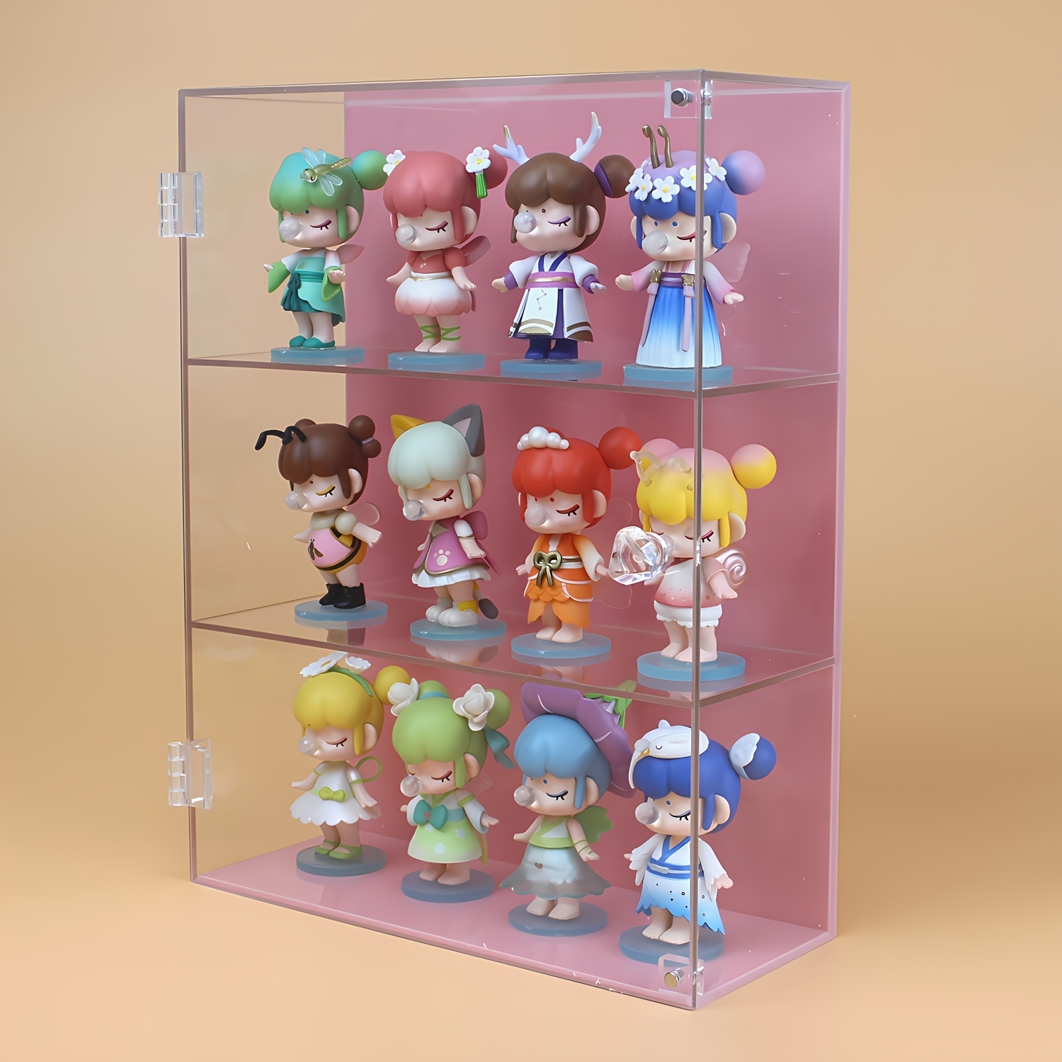 1pc Transparent Dustproof Display Cabinet, Easy To Open Without Assembly,  Made Of Acrylic Material, Suitable For Storing Small Items, Hand Made Models