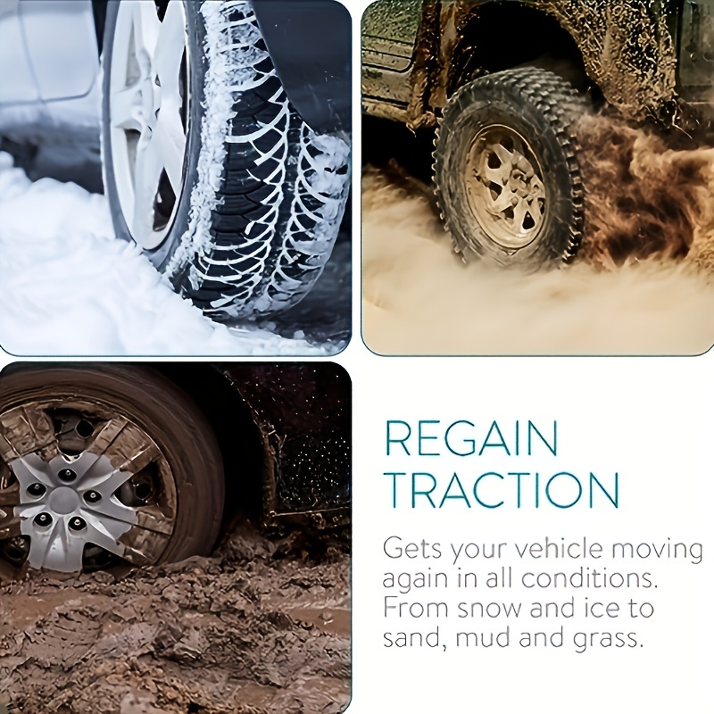 Foldable Auto Traction Mat Tire Grip Aid Car Escape Emergency Off Road Traction