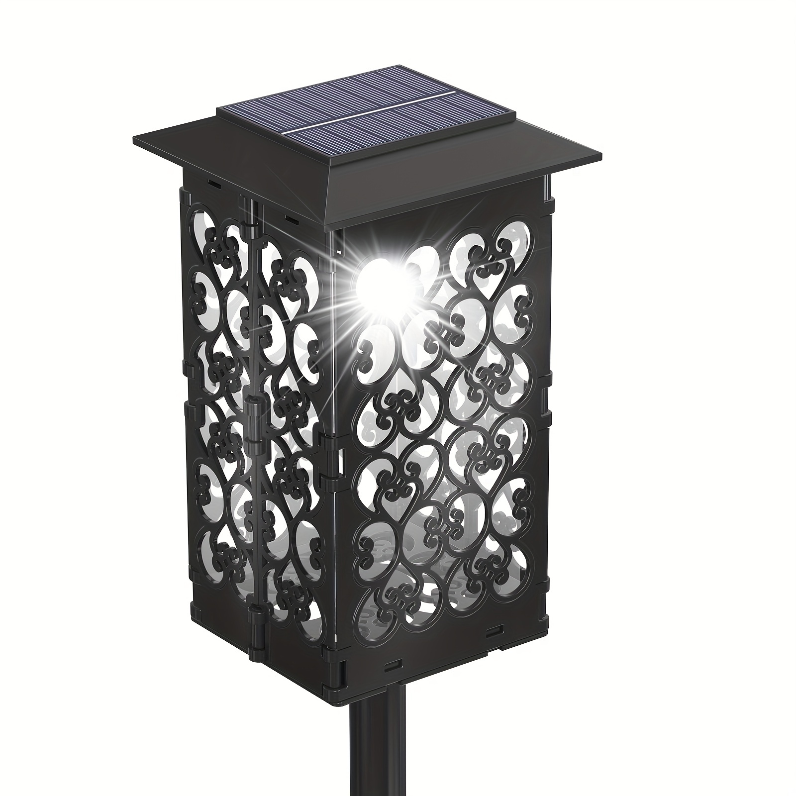 1pc Luz Solar Farol Solar Exteriores Ip65 Impermeable Noche - Temu Mexico