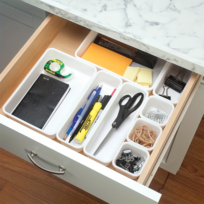 Desk Drawer Organizer Interlocking Desk Drawer Organizer - Temu