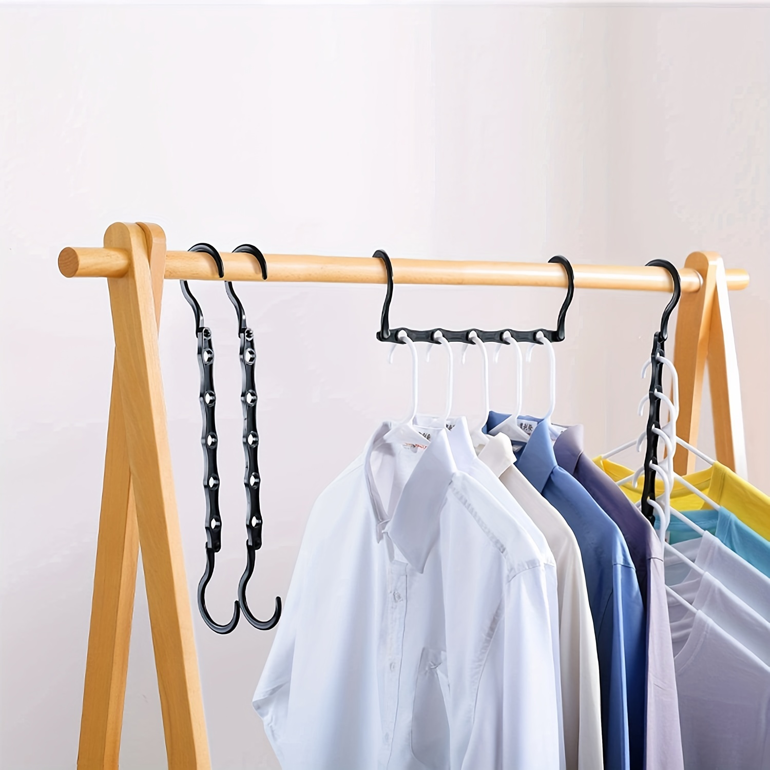 Space Saving Hangers Premium Smart Hanger Hooks - Temu