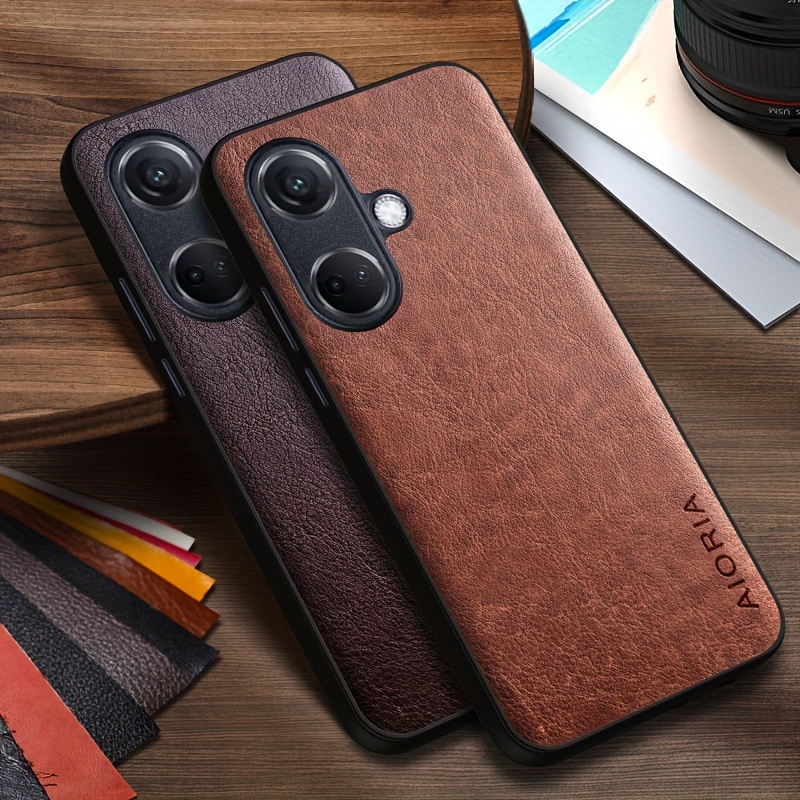 Funda For OnePlus 11 Case For OnePlus 12 10 Pro Leather Texture Matte Soft  Back Cover For 10R ACE 2 Pro Cases Shockproof Bumper