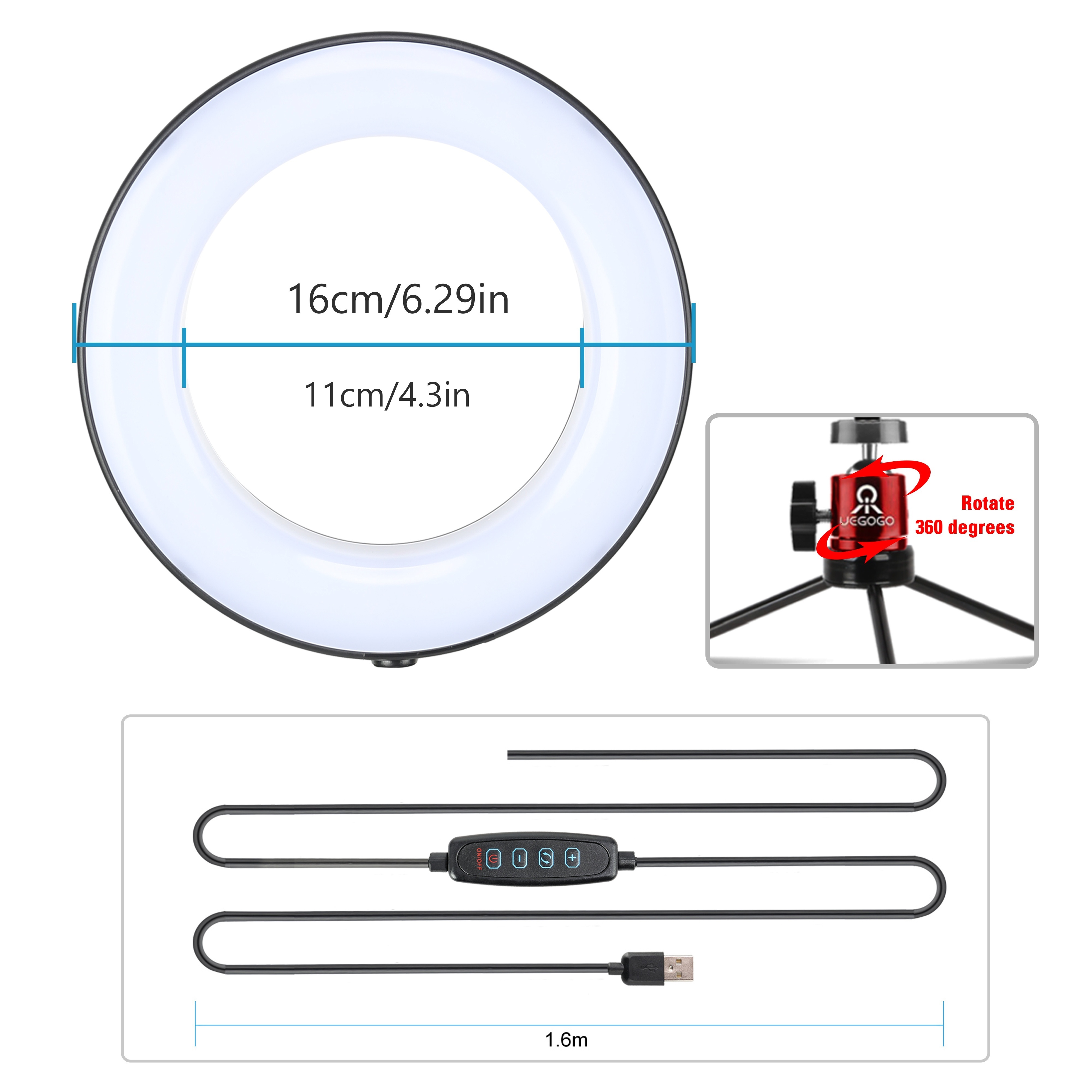 Anillo Luz 1 Pieza Soporte Trípode Extensible Soporte - Temu