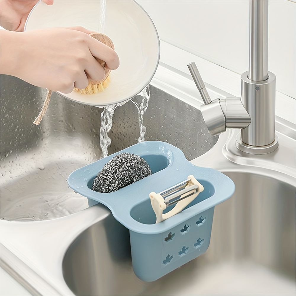 Kitchen Silicone Soap Dish Sink Tray Sponge Tray Sponge Draining