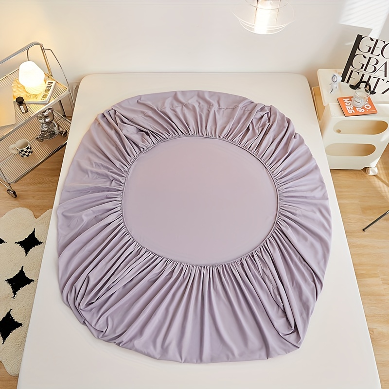 Polyester Brushed Fitted Sheet Soft Comfortable Solid Bedding Mattress Protector