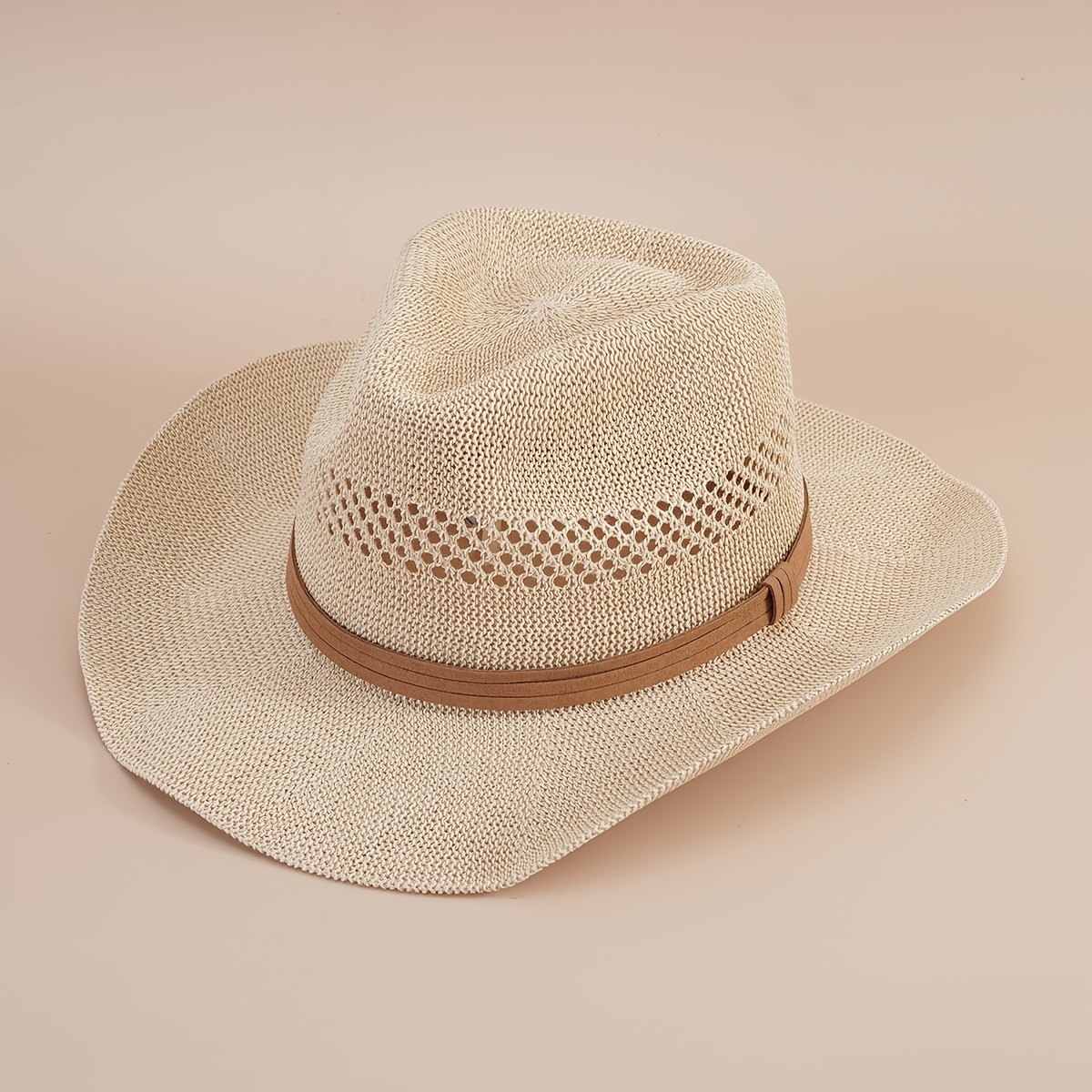 Sombrero de paja vaquero para hombres y mujeres, transpirable para el  verano, protección solar para el rostro, sombrero versátil para hombres y  mujere