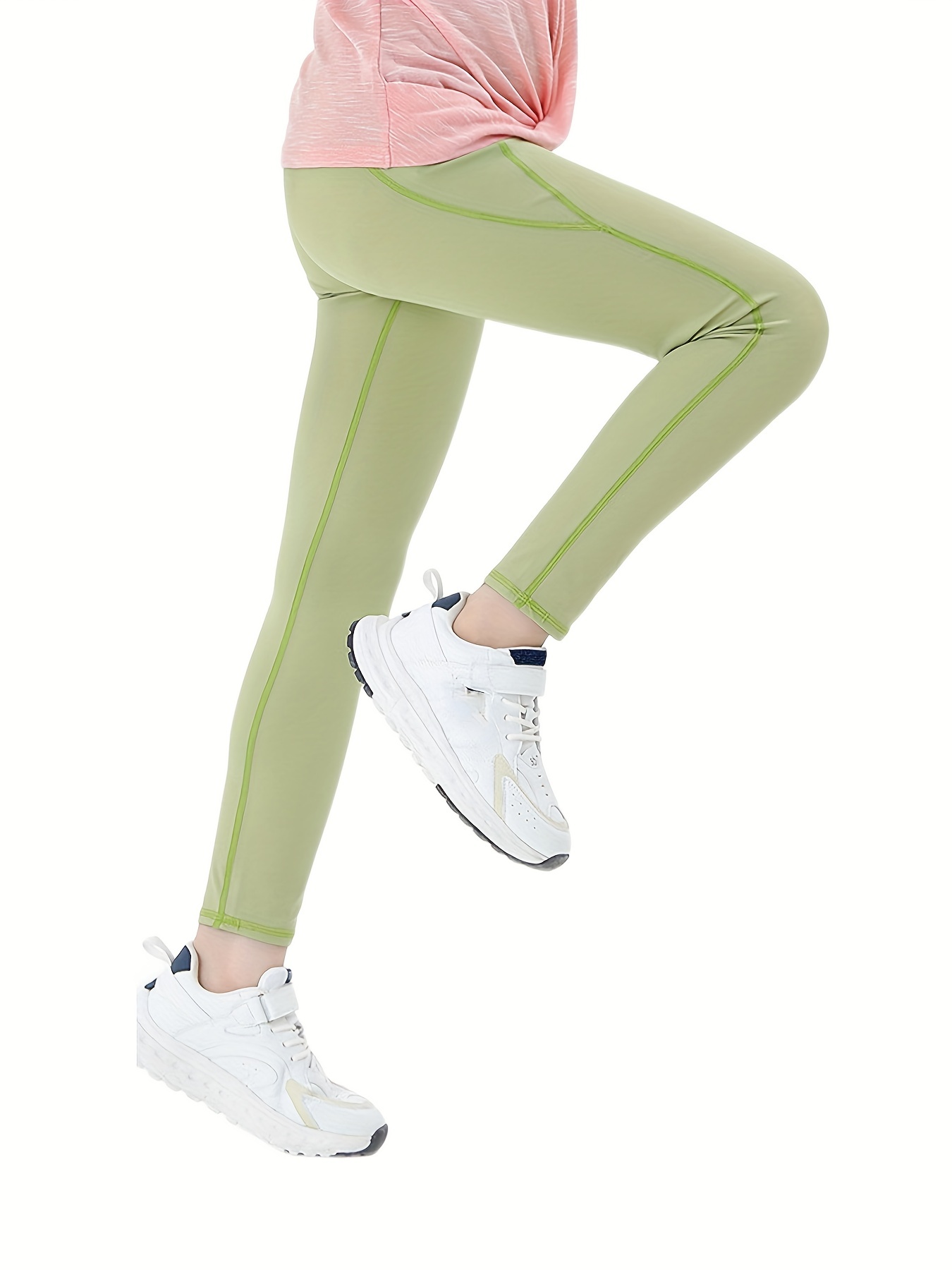 Soft & Slim Leggings for Teen Girls Scrunch Yoga Pants Sporty High Rise for  Women Athletic High Waist Seamless Sports, Green, Medium : :  Clothing, Shoes & Accessories