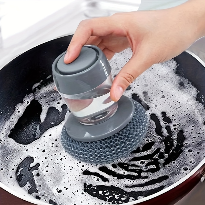 Dispensador de jabón para lavar platos con soporte de esponja para cocina