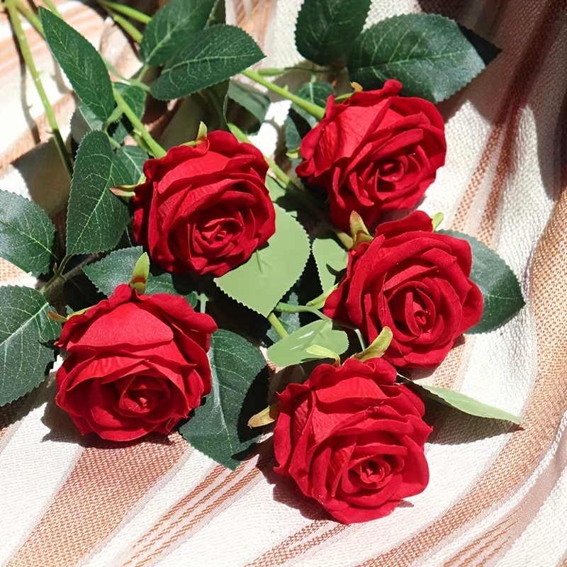 Single Roses Bouquets for Valentines Day Flower