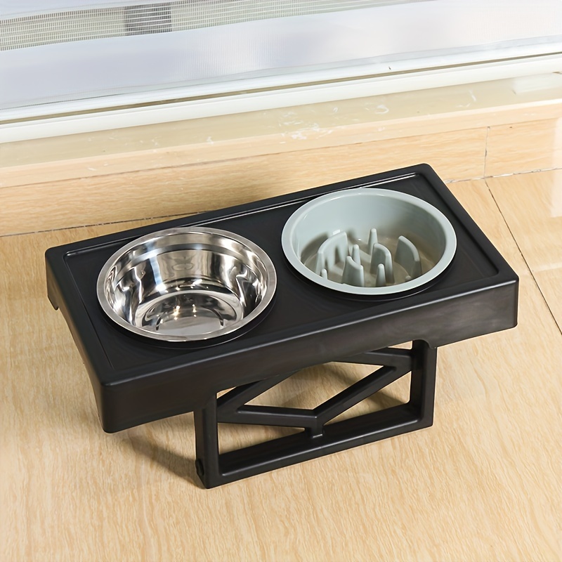 1pcs Elevated Dog Bowls With 2 Stainless Steel Dog Food Bowls