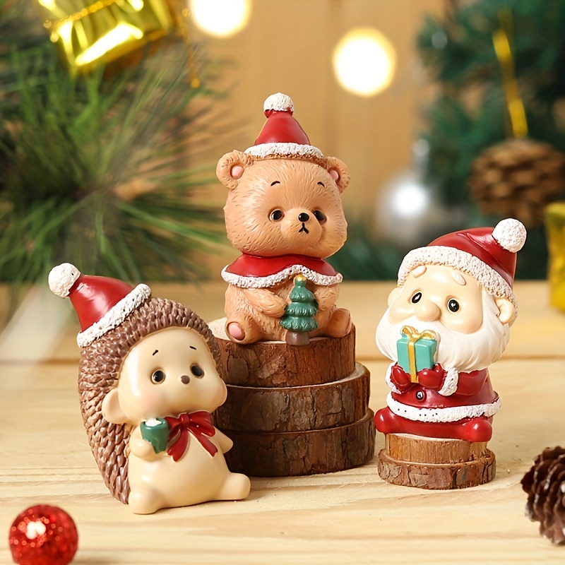 Santa Claus Resin Ornament Christmas Resin Crafts Small - Temu Italy