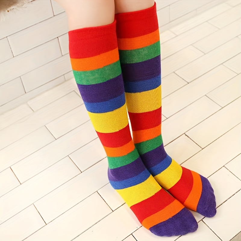 Rainbow Knee High Toe Socks – Sock Garden