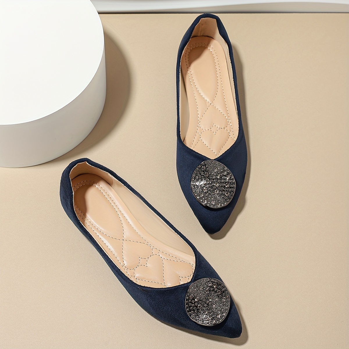 Navy blue hot sale flats canada