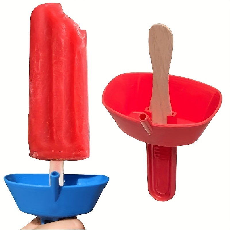 4 Freezer Ice Pop Maker Mold Popsicle Sip Straw Ice Cream Frozen Pops Cake  Treat: Home & Kitchen 