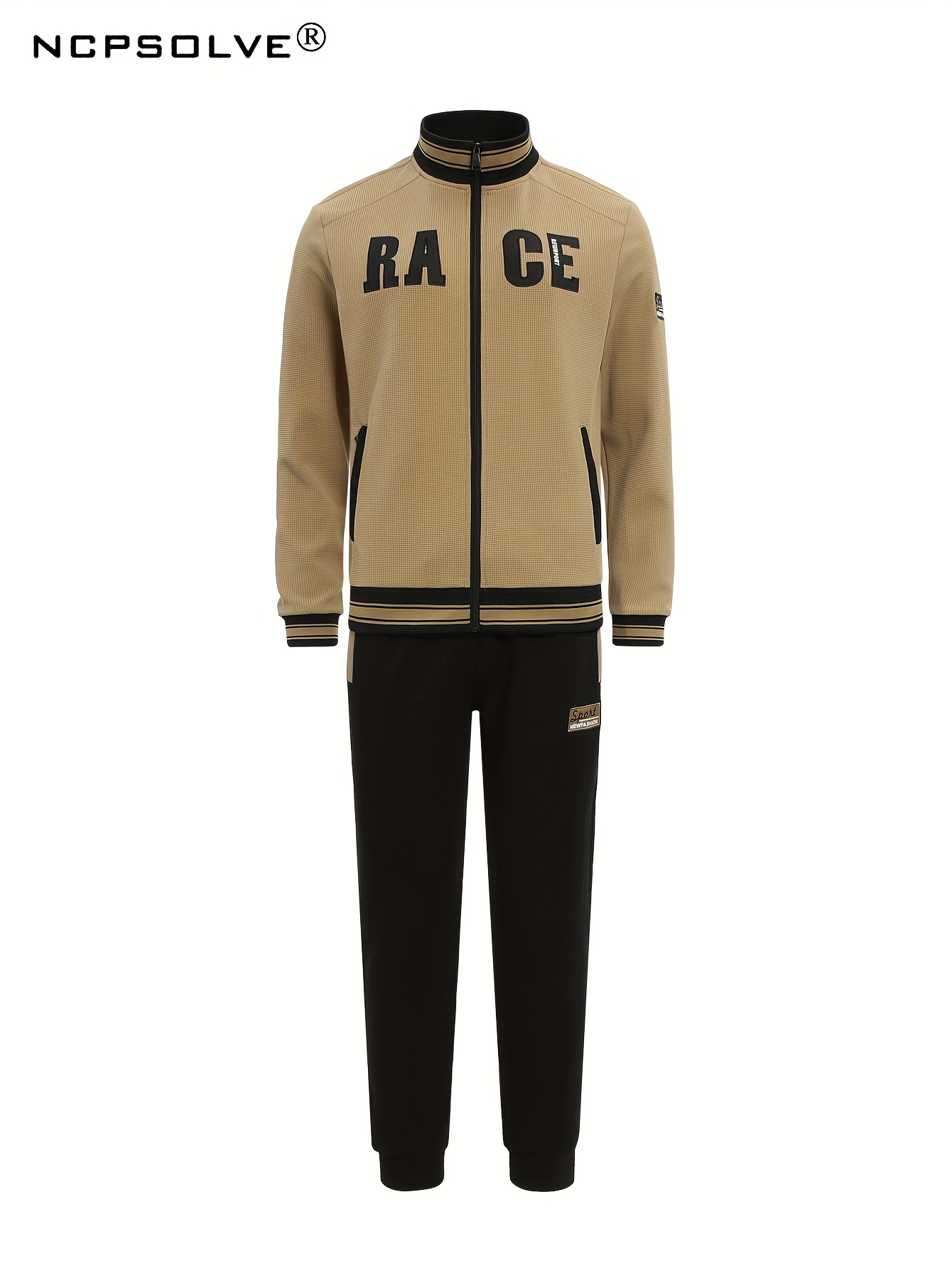 MAGCOMSEN Mens Athletic Sweatsuit 2 Piece Tracksuit Casual Workout Sports  Gym Jogging Suit Sets Full Zip Jacket and Pants Set