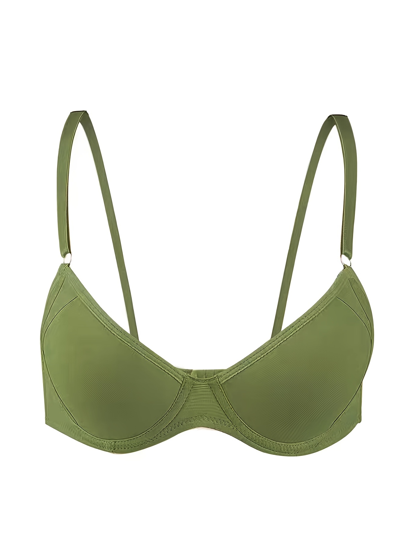 NanoEdge Women Seamless Wireless Bras Plunge Padded Invisible Bra Female  Back Closure One Piece Strapless Bra Free Size (28 Till 34) See Green Pack  of