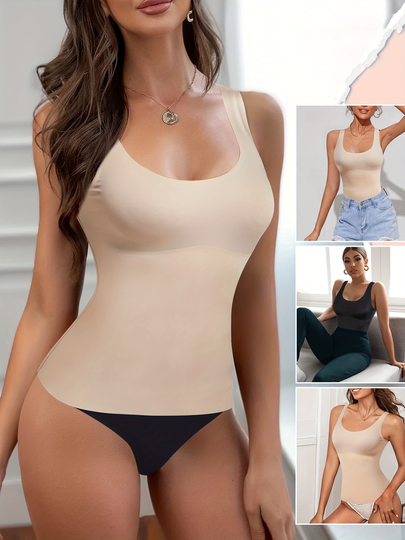Solid Shaping Panties Tummy Control Slimmer Compression - Temu