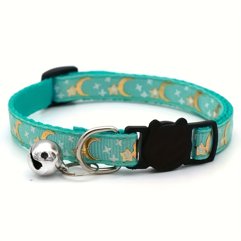 TEMU Collar De Gato Separable Con Campana, Collar De Gato Ajustable Con De Estrella Lunar