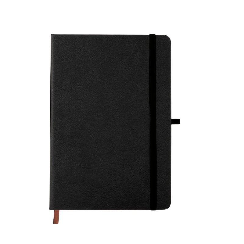 A5 Size Blank Page Notebook Comfort Soft Leather Cover 260 Pages Unlined  Journal