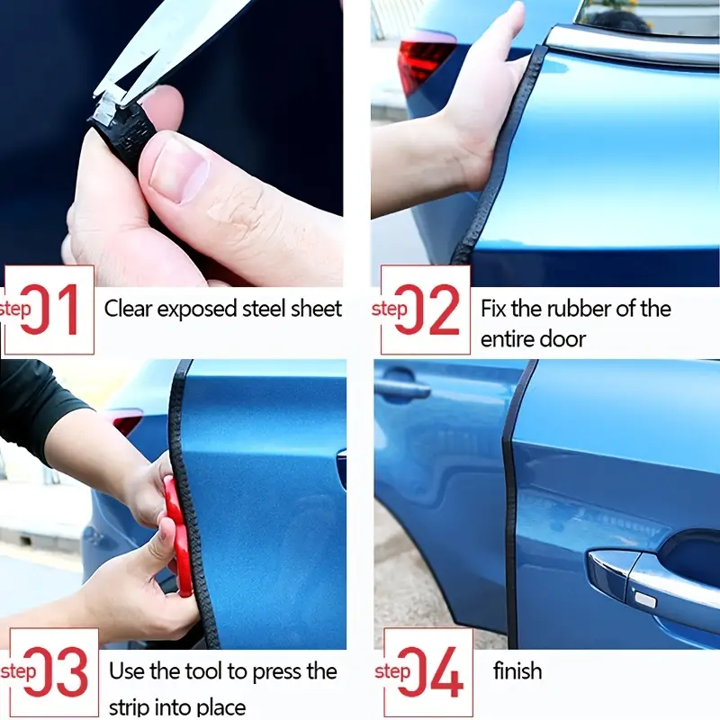 Car Door Protector Decoration Strip Universal Auto Door Edge Bumper  Protector Stickers Anti Scratch Car Styling Moulding Strip - Automotive -  Temu