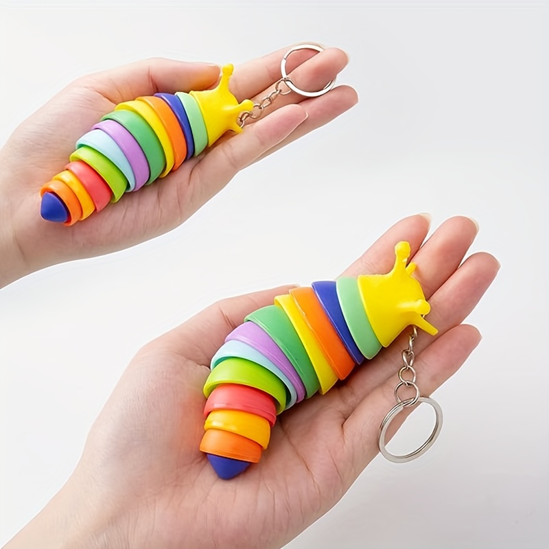 Fidget Slug Articulated Sensory Slug Toy Makes Relaxing - Temu