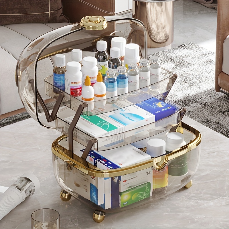 Household Medicine Box Acrylic Medicine Storage Organizer - Temu