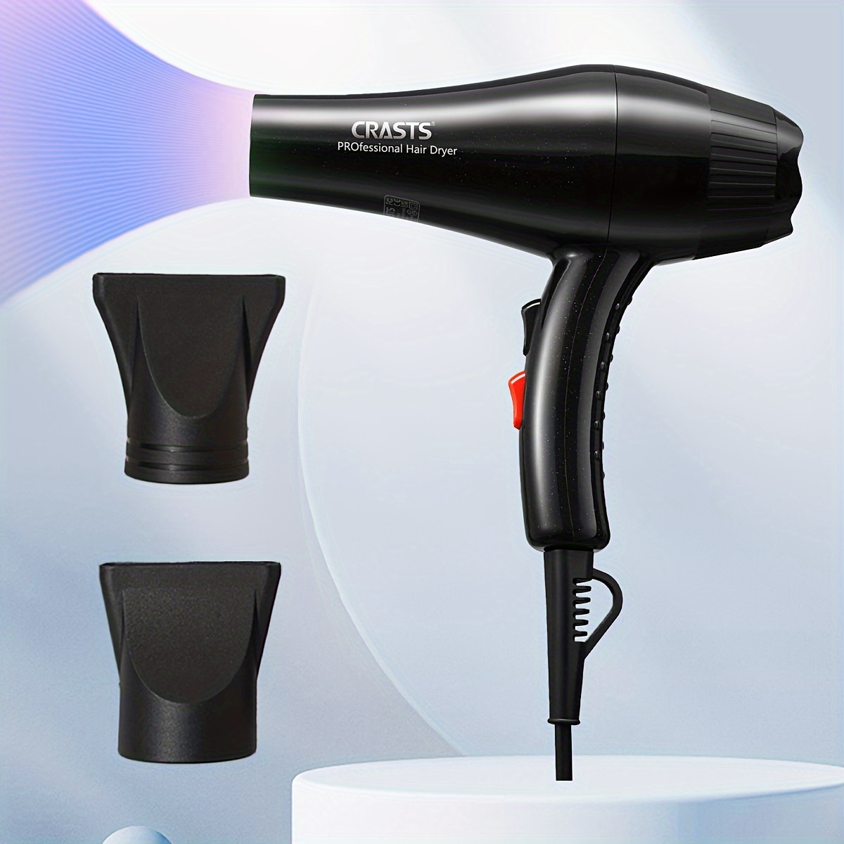 

Electric Hair Dryer, Strong Wind Hair Blower Dryer, Quick Drying High Power Hair Care Dryer With Nozzle