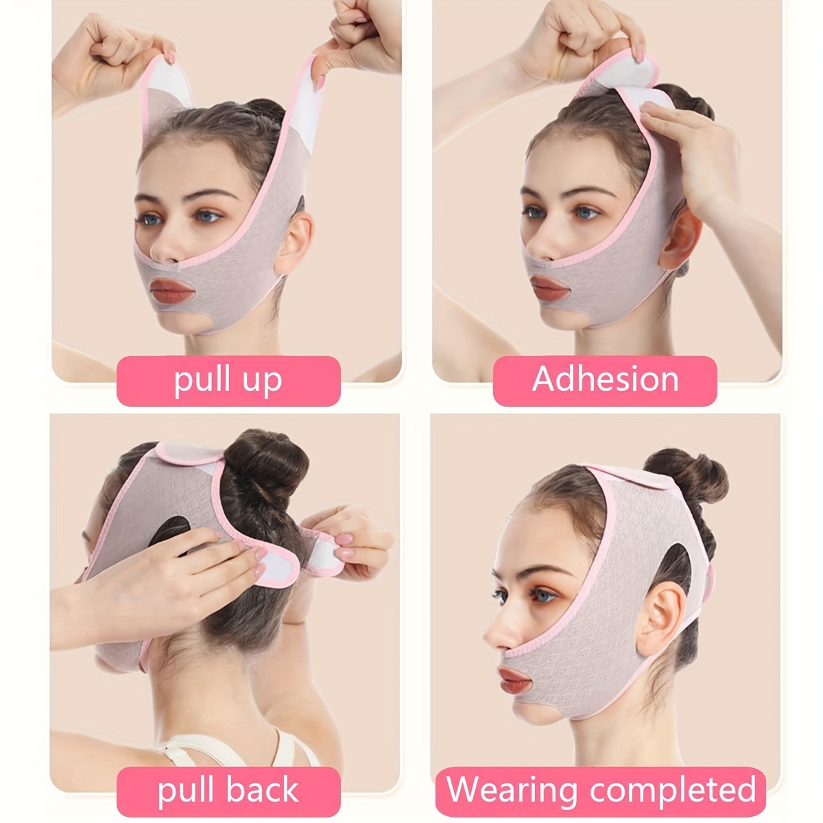 Reusable V Line Mask Facial Lifting Strap Double Chin Reducer Chin Up Mask  Face Lifting Belt V Shaped Tightening Face Mask