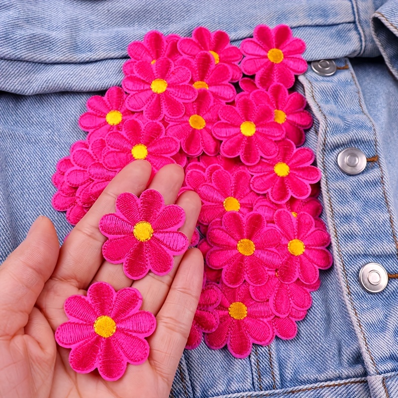 Buy 10PCS Cute Small Flower Patches Embroidery Iron On Applique