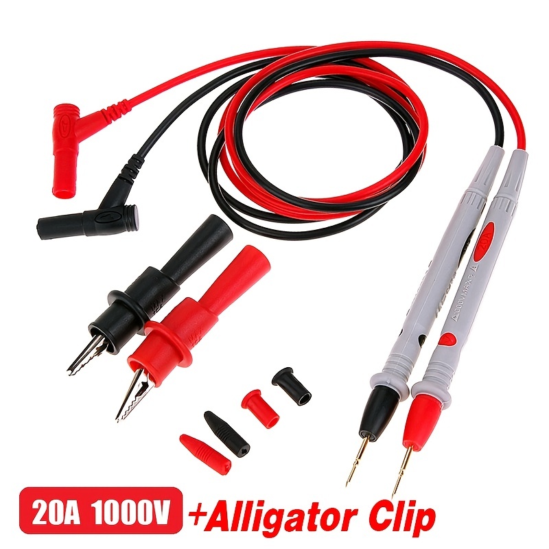 1 set multimeter test leads 1000v 20a universal digital thin tip needle multimeter multi meter test lead probe wire pen cable multimeter tester details 6