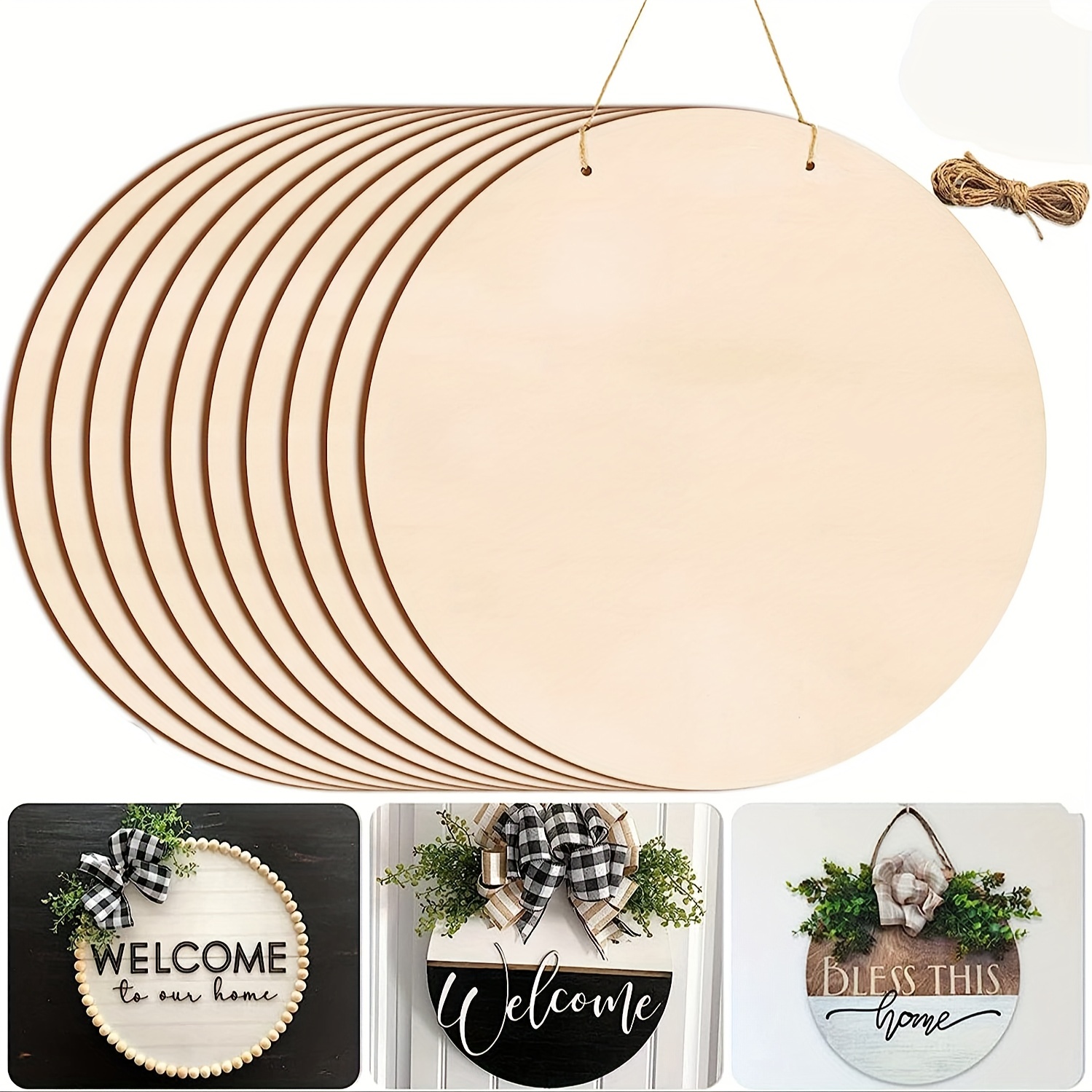 wooden hoops for crafts home decor