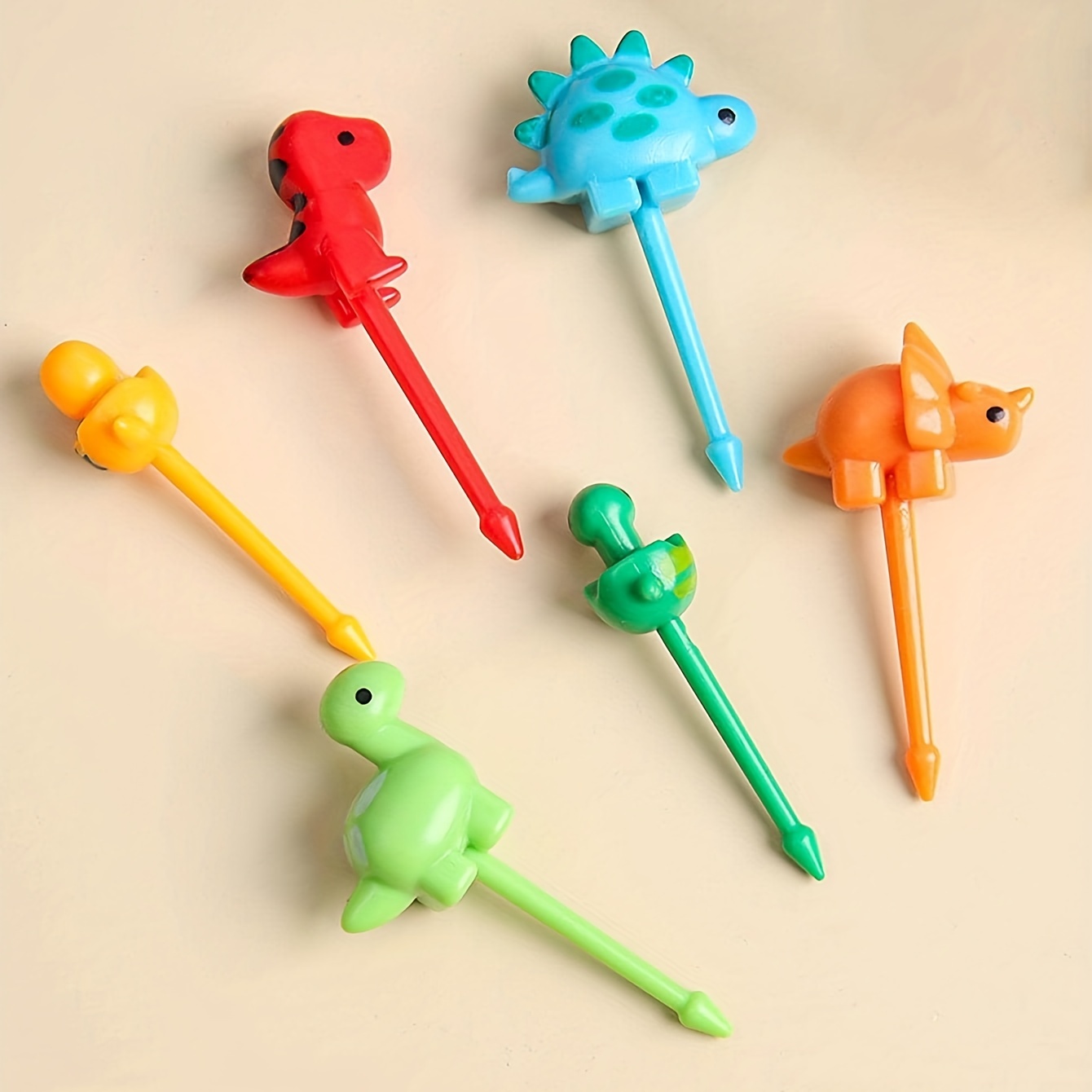 Dinosaur Detail Fruit Fork Animal Food Picks For - Temu